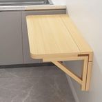 KLGFBDC Yerden Tasarruf Sağlayan Duvara Monte Katlanır Bar Masası - U 110 x U 60 cm - Küçük Mutfaklar, Yemek Odaları ve Çamaşırhaneler için İdeal - Stantlarla Kolay Kurulum