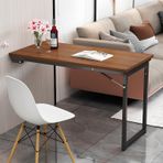 KLGFBDC Yerden Tasarruflu Katlanır Duvara Monte Masa Küçük Alanlar için Çok Fonksiyonlu Kompakt Çalışma Masası Oturma Odaları Yatak Odaları Mutfaklar (C 90x60 cm/35.4x23.6in)