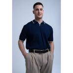 Kliff Erkek Oversize V Yaka Tişört - Lacivert - XL
