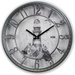 Klik Hisar Deniz Feneri Duvar Saati - Gri - 40 cm