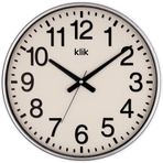 Klik Simplex Plastik Kasa Metalik Renkli 37.5 cm Çaplı Modern Sessiz Saniye Mekanizmalı Duvar Saati