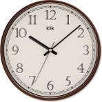 Klik Slim Kahverengi Minimalist Duvar Saati - 30 x 30