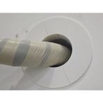 Klima Borusu Delik Kapatma Dekoratif Kapak, 11 cm Çap, Bej ve Beyaz, Plastik, Isı Yalıtımı