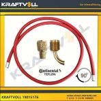 Klıma Gaz Basma Hortumu 4000 Mm F 1-4 D - F 1-4 90° Kırmızı Contınental - Kraftvoll 19015176