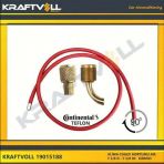 Klıma Gaz Basma Hortumu 4000mm F 3-8 D - F 3-8 90° Kırmızı Contınental - Kraftvoll 19015188