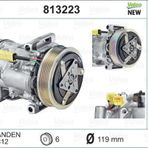 KLIMA KOMPRESORU P207 P208 P308 P508 P5008 P2008 C3 II C4 C4 II DS4 DS3 C3 III C5 III C3 PICASSO BERLINGO III PARTNER TEPE 1.4HDI 1.6HDI 1.4 16V 1.6 16V 7 PISTONLU VALEO 813223