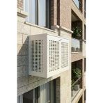 Klima Motoru/Dış Ünite Gizleme/Koruma Kafesi L 120X62x110(H) Square Beyaz