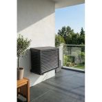 Klima Motoru/Dış Ünite Gizleme/Koruma Kafesi Xs 7000 Btu - 9000 Btu 86X44x65(H) Alüminyum Açılı Condor Antrasit