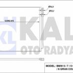 KLIMA RADYATORU BMW F10 F01 N47 N57 B47 B57 KALE 342415