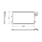 Klima Radyatoru Kondenseri Focus Cmax 03-07 1.6-1.8-2.0-1.6tdcı-1.8tdcı-2.0tdcı 628x371x16