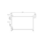 Klima Radyatoru Kondenseri Ford Ranger 98 06 2.5 Td 525x292x16 Oto.-mek.