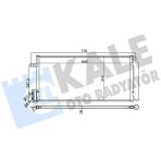 Klıma Radyatoru Opel Corsa D-Combo 06 Fıat Grande Punto-Bravo Iı-Lınea 1.3-1.7 Cdtı-Mtj 1.6T Al/Al 625X295x16