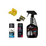 Klima Temizleyici+Oto PARFÜM+500ML Lastik Parlatıcı+Göğüs Parlatıcı+Mikrofiber Bez Ebrayn - 6 Parça