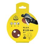 Klingspor diskler/Destekli Yapışkan SB-paketli PS 22 K, 150 mm, 5 Adet, korn 40/80/120 set, GLS51, 319072