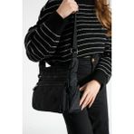 Klinkır Kadın Postacı Çanta Çok Cepli Kapaklı Model 30*20 cm Su Itici Çapraz Askılı Postacı Çanta - 30 x 20 cm - --Siyah