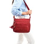 Klinkır Omuz Çantası Çapraz Askılı Postacı Çanta Çok Cepli Günlük Kullanıma Uygun 30*23 cm - 30 x 23 cm - Bordo