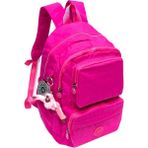 Klinkır Suya Dayanıklı Klinkır Kumaş Günlük&okul Kullanım Sırt Çantası - Pembe