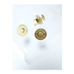 Klinkshop Mıknatıslı Çıtçıt Çanta Kilidi Ve Çekiçle Uygulama Aparatları-18,5 Mm 2 Adet Gold Renk Çıtçıt
