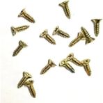 Klips, Menteşe, Ayak, Ağaç, Sunta Vidası 2,2x7,5mm - Sarı 100 Adet - Renkli