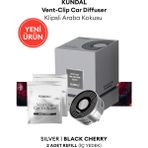 Klipsli Araba Kokusu Silver (Black Cherry) Kundal Vent-Clip Car Diffuser Silver