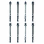 Klipsli Çelik Dübel M16x145 Mm 8 Adet Set Güçlü Sabitleme Beton Tuğla Uyumlu Montaj Dübeli