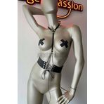 Klipsli Deri Korse Harness - Deri Korse Elbise - Brf594