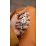 KLISHE Butik Kadın Saat Gümüş Renk Taşlı Çelik Saat | Lüks, Vintage, Classic | Limited Edition 2026