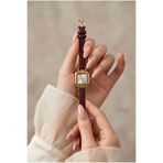 KLISHE Butik Minimal Kadın Saat Gold Renk & Bordo Deri Kordon Kare Kasa Vintage Old Money Zarif Şık Kadın Kol Saati | Premium Limited Edition 2026