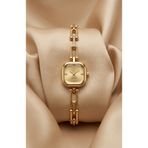 KLISHE Butik Tifany Kadın Çelik Saat Gold Renk Kare Kasa Vintage Old Money Luxury Zarif Şık Kadın Kol Saati | Limited Edition 2026