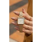 KLISHE Butik Vintage Gold Renk Çelik Kadın Saat, Kare & Minimal, 2026 Limited Edition
