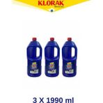 Klorak 3 Adet 1990 ml Kireç Sökücü - 2 lt