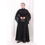Kloş Etek Tunik Takım 8028 Siyah