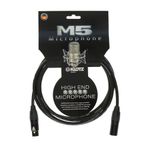 Klotz M5 MC5000 Mikrofon Kablosu Siyah 3m XLR NEUTRIK Altın Uçlu