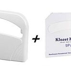 Klozet Kapak Örtüsü 5 Paket 1250 Adet+Palex beyaz klozet örtü Dispenseri