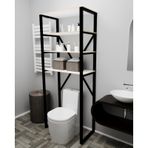 Klozet Üstü Düzenleyici Banyo Raf Beyaz