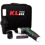 KLPRO Klnm3413 3.6volt /1,3ah Li-ion Şarjlı Tornavida + Köşe Adaptörü + Barbekü Aparatı