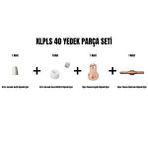 KLPRO Klpro Set-24 (klpls40 Yedek Parça Seti Nozül+hava Difüzörü+plasma Başliği+plasma Elektrodu)