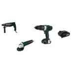 KLPro Set-14 (850 W 26 MM 3.2 J SDS PLUS PNÖMATİK KIRICI MATKAP+850 W 115 MM ELEKTRİKLİ AVUÇ TAŞLAMA+ ŞARJLI DARBELİ MATKAP)