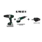 Klpro Set-9 (Şarjlı Darbeli Vidalama/Matkap+850 W 115 Mm Elektrikli Avuç Taşlama)