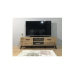 KLT Modüler Tv Ünitesi Kapaklı Raflı Ağaç Desenli Atlas Tv Ünitesi Atlantik Çam