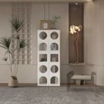 Klube Concept Kube Mono Bohem Esintili Özel Tasarım Kitaplık % 100 Mdf - Beyaz