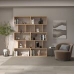 Klube Concept Modern Meşe Kitaplık Estetik 100% Mdf - Kahverengi