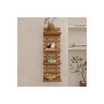 klubeconcept Dekoratif MDF Duvar Çiçekliği Modern Çıtalı Tasarım Saksı ve Aksesuar Rafı 90x30