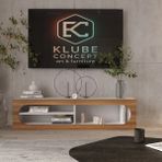 Klubeconcept Lunar Bohem Nişli Tv Ünitesi 160×35×35 cm Kahverengi %100 Mdf Luna Arc Kahverengi Nişli Modern Tv Ünitesi Bohem Stil 160 cm Dekoratif Raf