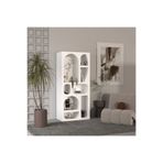 klubeconcept Modern Organik Niş Kitaplık Dekoratif Heykelsi Raf Ünitesi