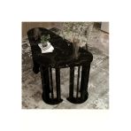 Klubeconcept Osmanlı Zarafeti Beyaz Oval Ayaklı Çalışma Masası %100 Mdf 120 Cm