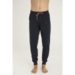 Kly 120R Erkek Likralı %100 Pamuklu Paça Manşetli Lastikli Eşofman/pantolon/pijama Altı - Lacivert