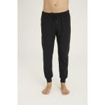Kly 120R Erkek Likralı %100 Pamuklu Paça Manşetli Lastikli Eşofman/pantolon/pijama Altı - XL - Siyah
