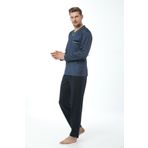 Kly 7105 Erkek V Yaka Pijama Takımı