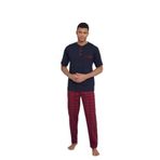Kly Erkek Kısa Kol Pijama Takımı 2118 Lacivert L